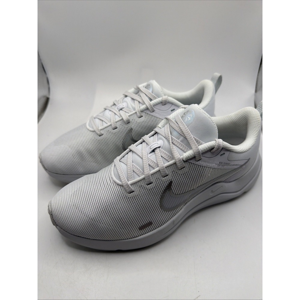 Nike Womens Size 6 Downshifter 12 DD9294-100 White Running Shoes Sneakers